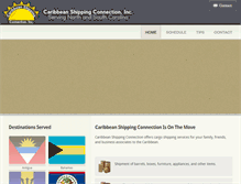 Tablet Screenshot of caribbeanshippingconnect.com